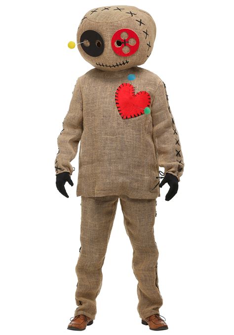 Costume for a male Voodoo doll character